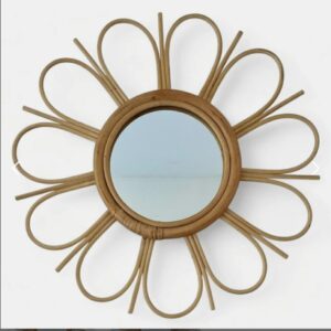 ESPEJO RATTAN FLOR 53 CM