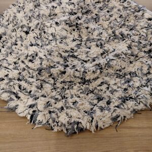 ALFOMBRA ARTESANAL GRIS NUBE 1 M