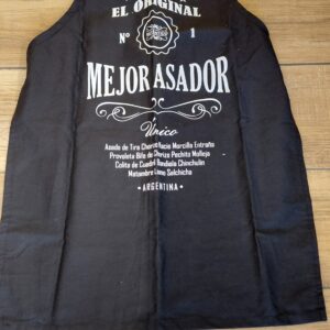 delantal asador negro