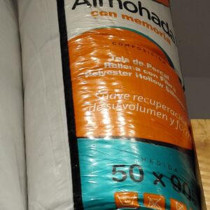 ALMOHADA ZIP COMPRIMIDA 50X90