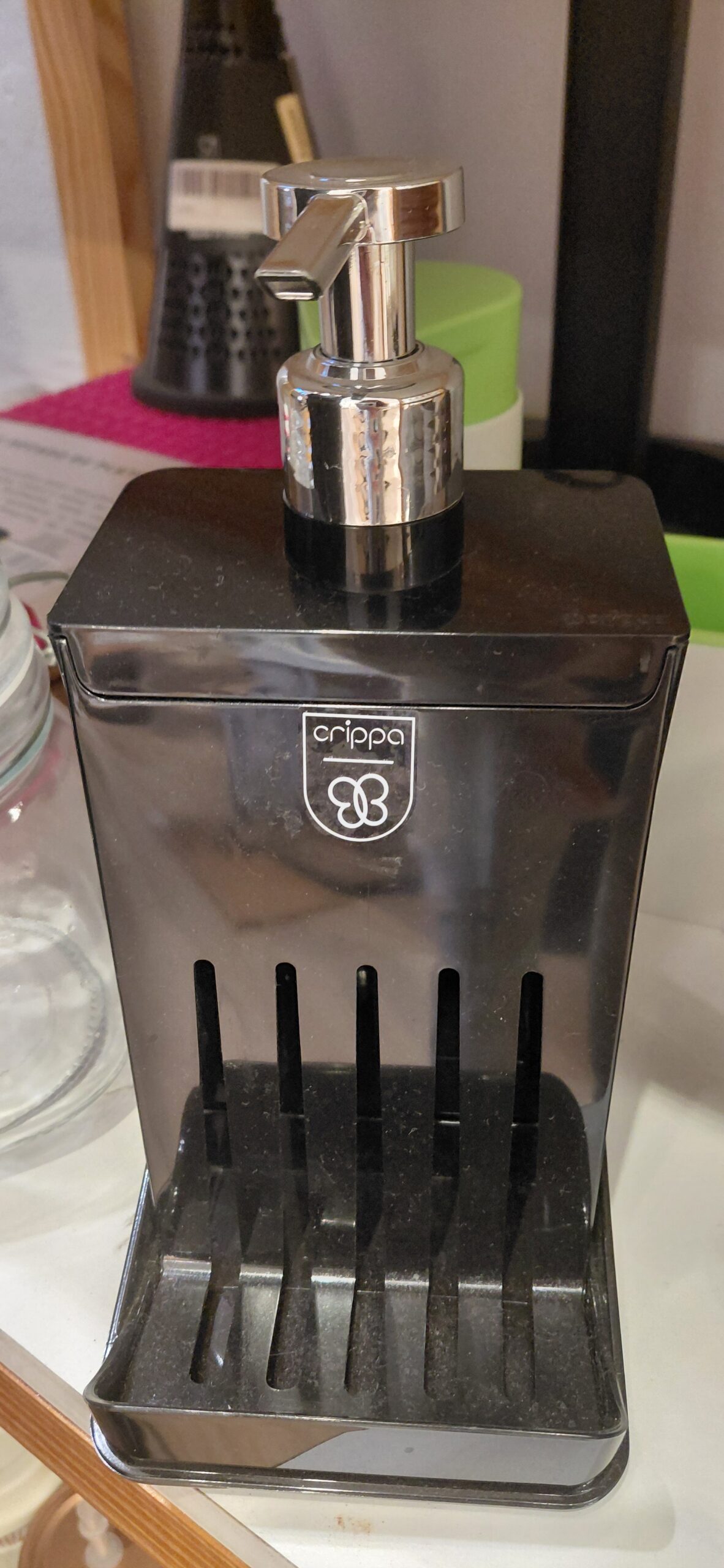 dispenser para jabon c/porta esponja