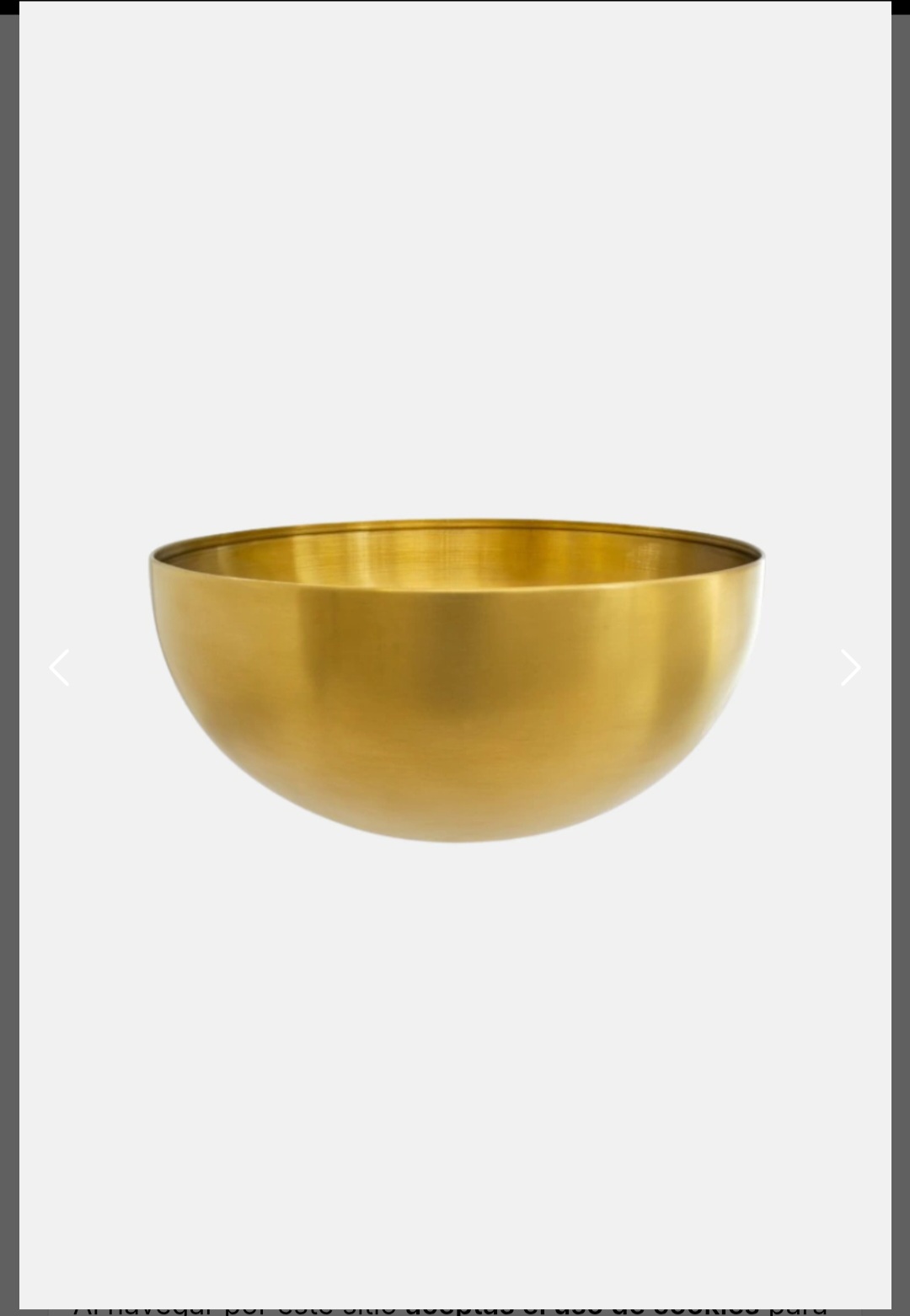 BOWL DE ACERO INOXIDABLE 15 CM DORADO