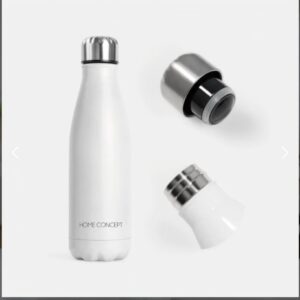 botella home concept acero inox blanca