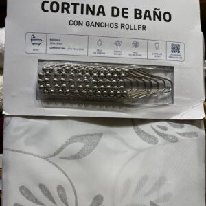 cortina de baño teflon + gancho