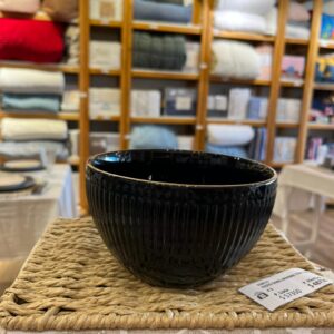 bowl acapulco black borde dorado 14 x 8 cm