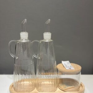 SET X 3 VINAGRERO/ACEITERO/BOWL