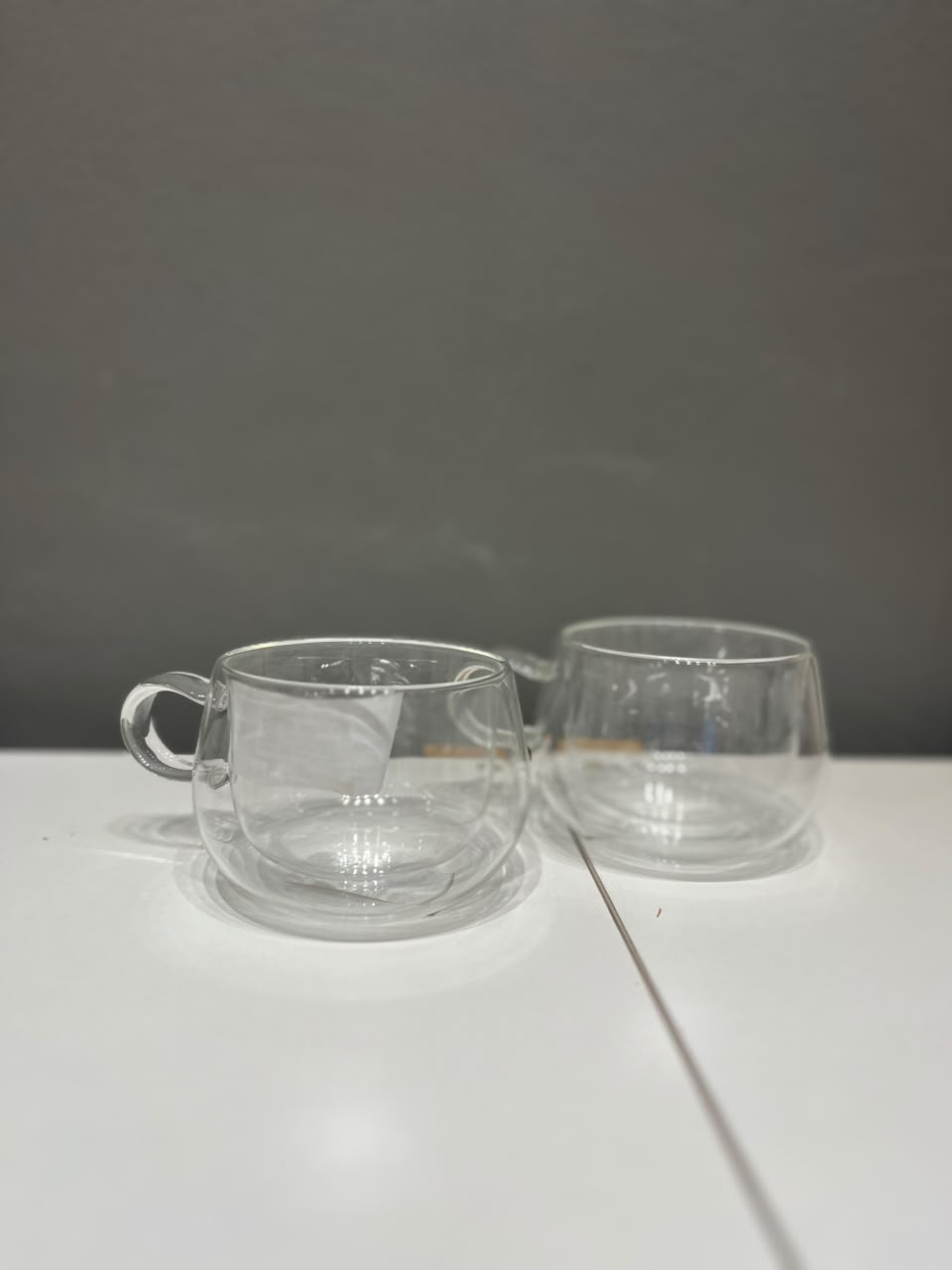 taza doble vidrio 220 ml x 2 en caja