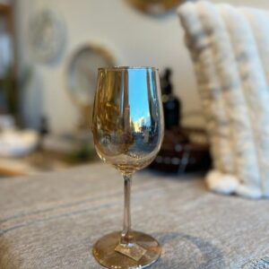 COPA DE VINO DORADA 300 ML X6 SEGUNDA SELECCIÓN