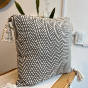 funda almohadon espiga c/borlas