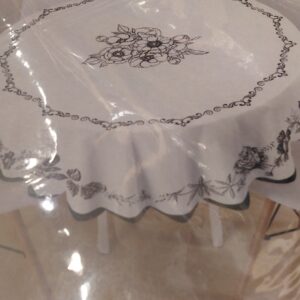 MANTEL TROPICAL REDONDO ESTAMPADO 1,80